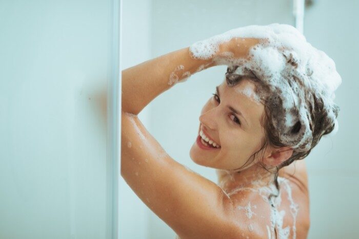 Soft water showering for cleaner, healthier hair