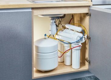 Advanced home water filtration unit using reverse osmosis