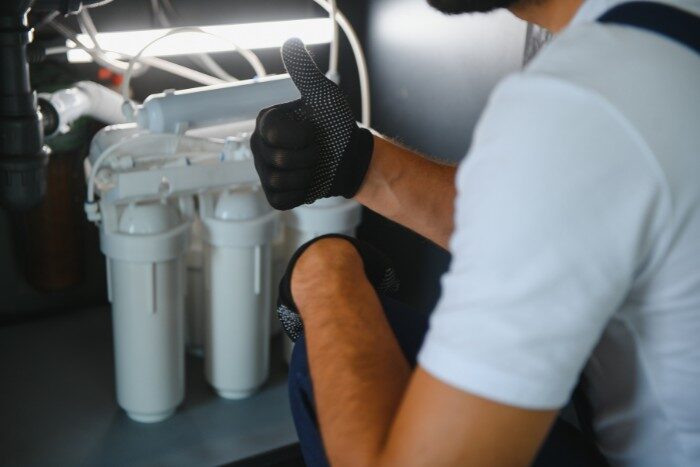 Reverse osmosis water filter setup designed for Arizona tap water needs
