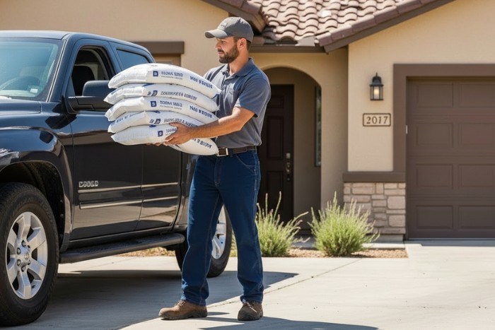 Water softener salt refill delivery for Phoenix salt-based home water system