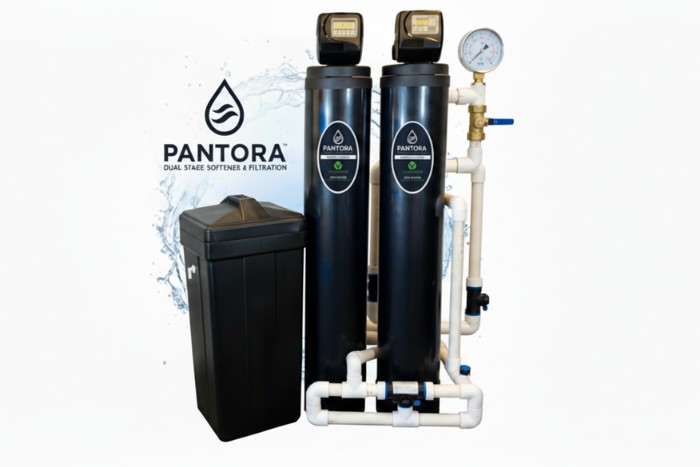 Whole-home dual tank water softener setup for Phoenix homes with very hard water