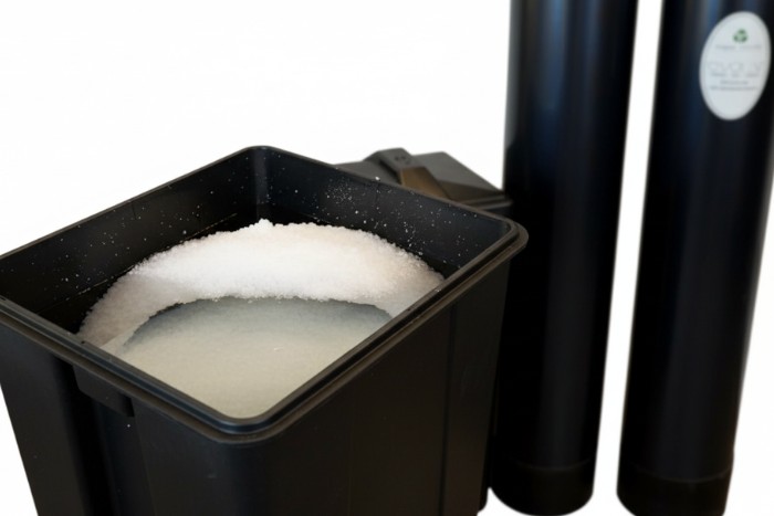 Salt bridge forming inside water softener brine tank