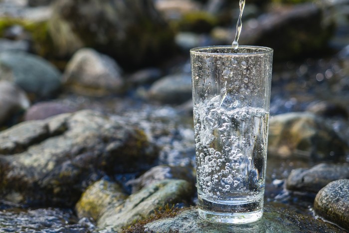 Glass of water representing mineral content and the facts behind reverse osmosis