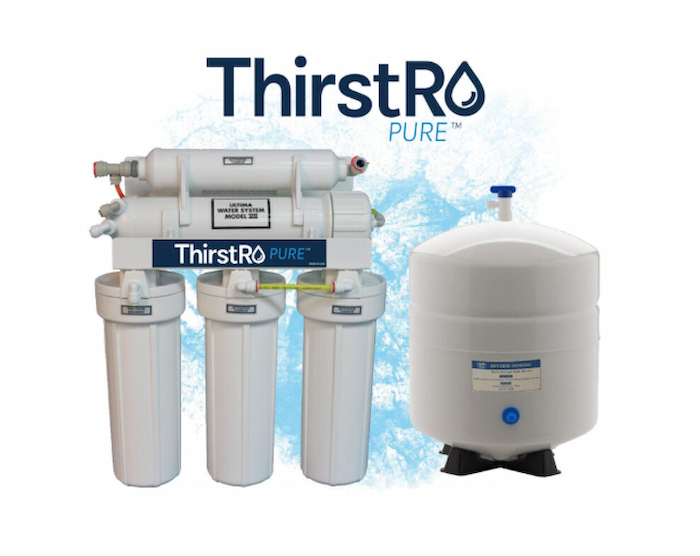 ThirstRO PURE reverse osmosis system with storage tank for cleaner drinking water