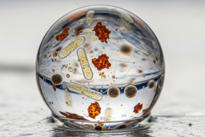 Microscopic contaminants that can affect drinking water safety unrelated to hard water