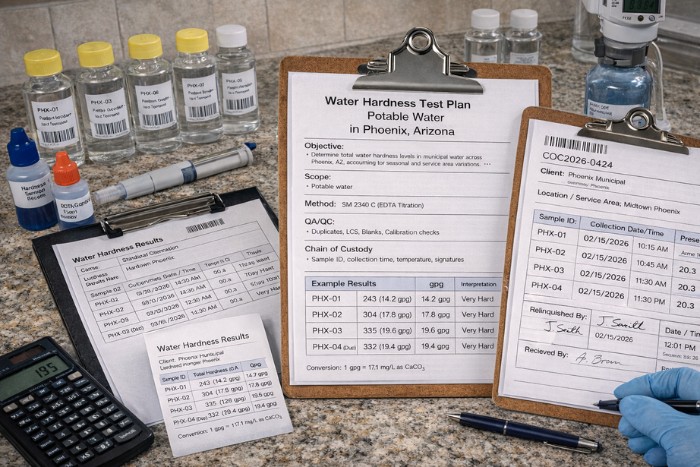Professional water hardness testing in Phoenix Arizona