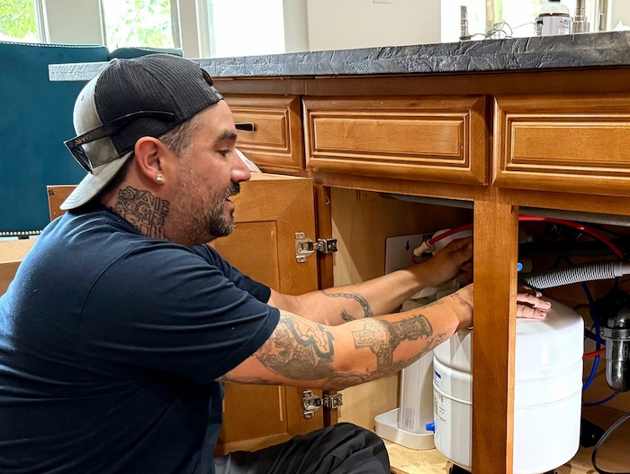 Professional reverse osmosis installation for a Phoenix household
