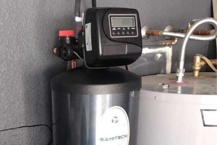 Whole house water softener and filtration system installed in an Arizona home